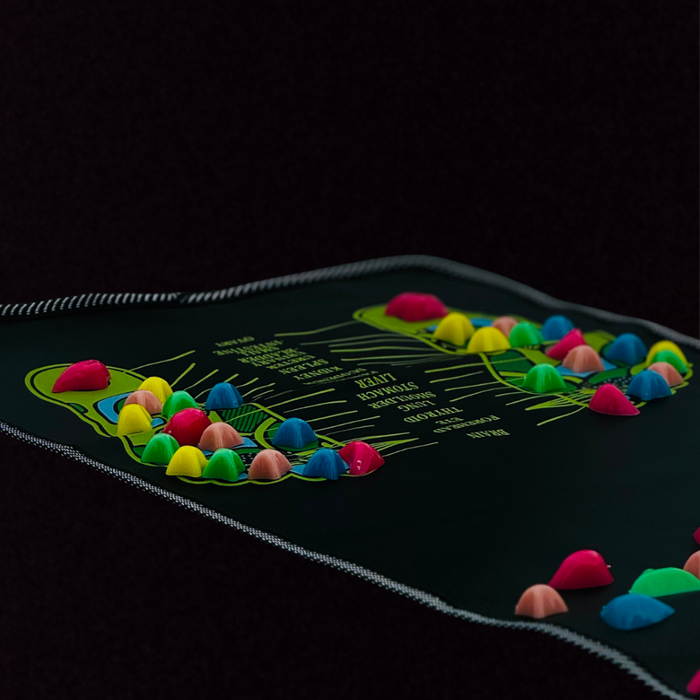 Interactive Acupressure Mat With Colorful Nodes