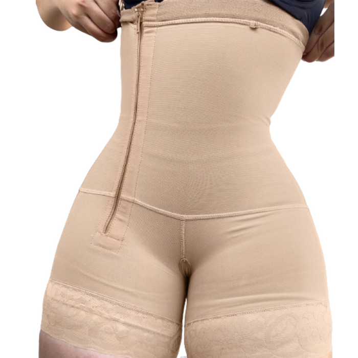 Women Zip Bodysuit Tummy Control