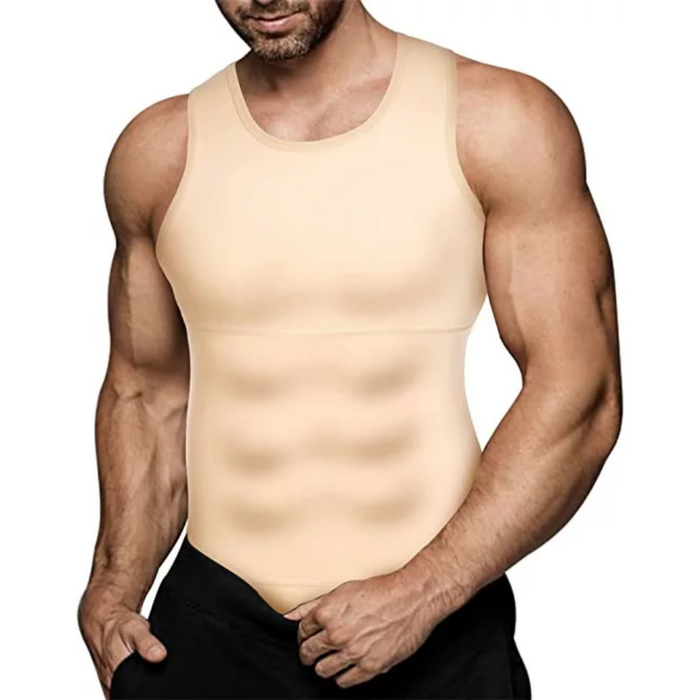 Compression Slimming Body Shaper For Men | Body Shaper for Gym, Workout | Sleeveless Abdomen Shapewear