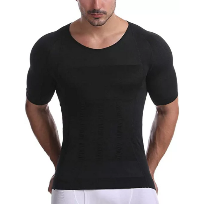 Short Sleeve Body Shaper For Men | Undershirt Shapewear For Men