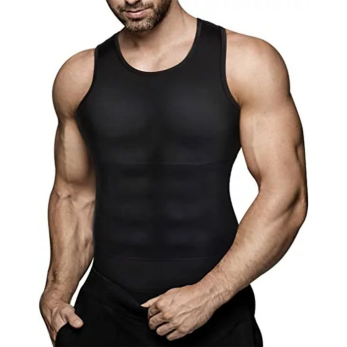 Compression Slimming Body Shaper For Men | Body Shaper for Gym, Workout | Sleeveless Abdomen Shapewear