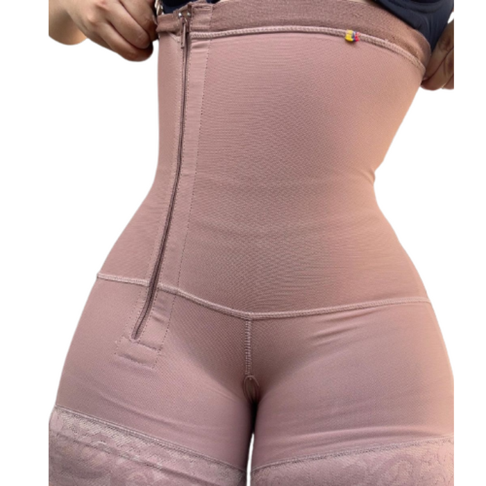 Women Zip Bodysuit Tummy Control