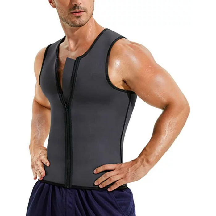 Men Body Top Shaper Zipper