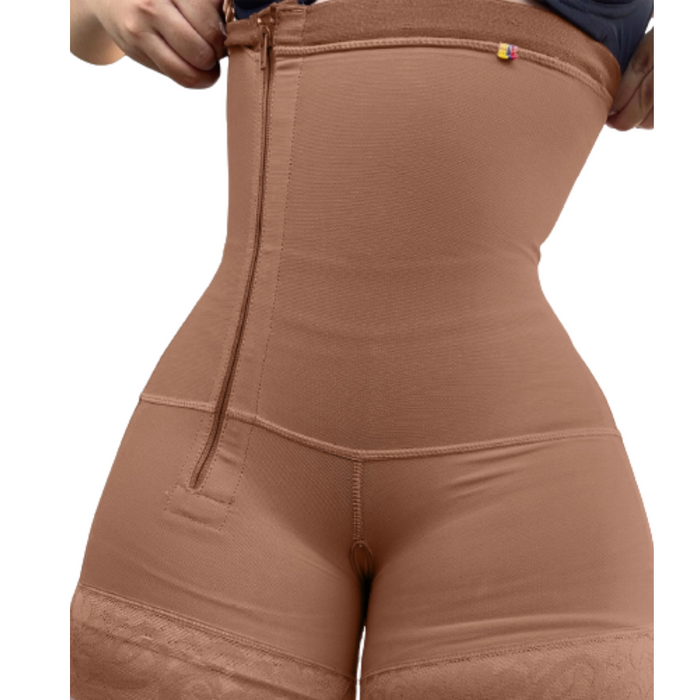 Women Zip Bodysuit Tummy Control