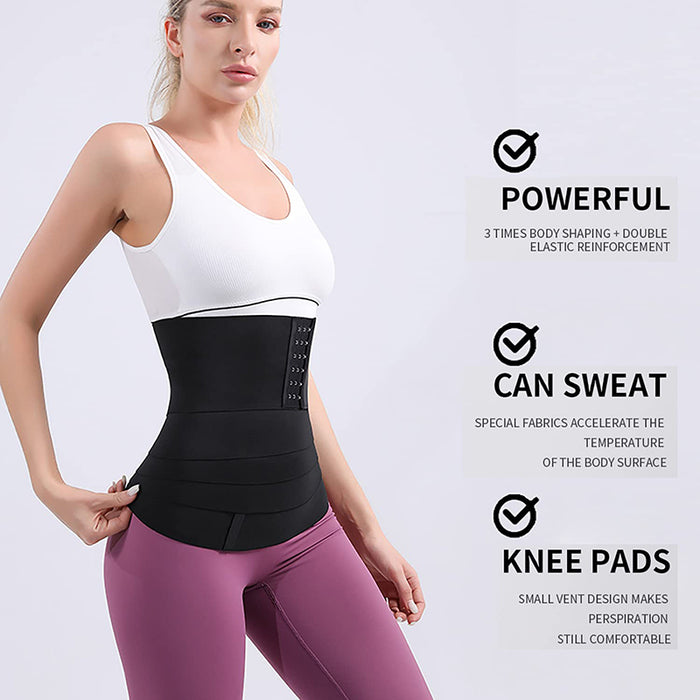 Buckle Snatched Waist Trainer Bandage Wrap Shapewear