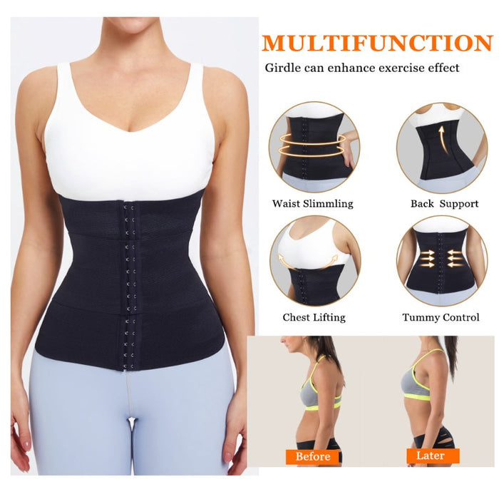 Waist Trainer Double Belt Corset For Women