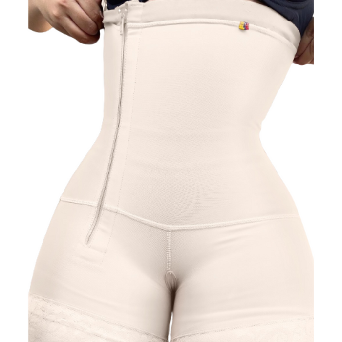 Women Zip Bodysuit Tummy Control