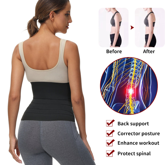 Bandage Wrap Waist Trimmer Back Support Body Shaper