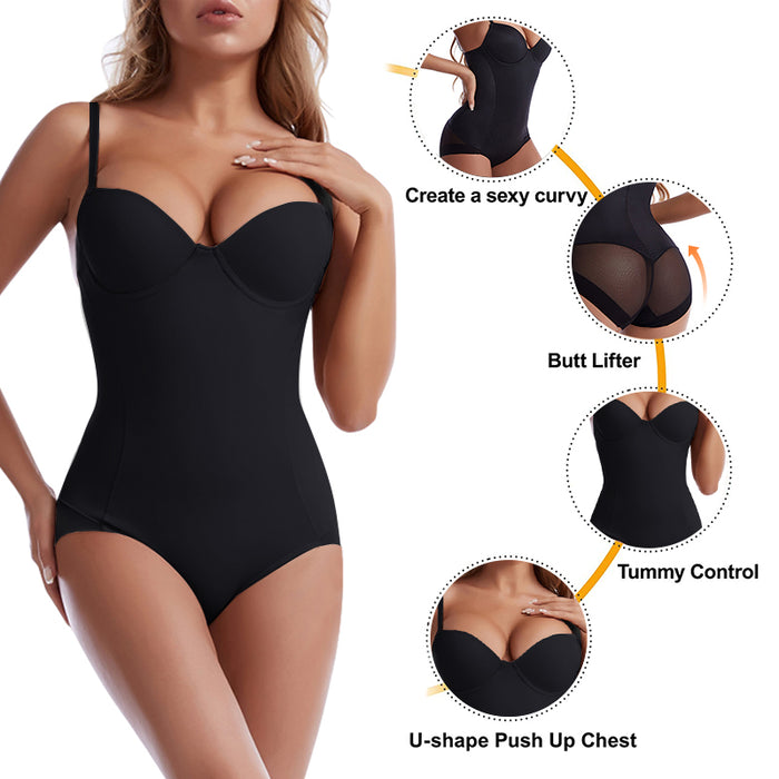 Seamless Body Shaper Push Up Butt Lifter Bodysuits