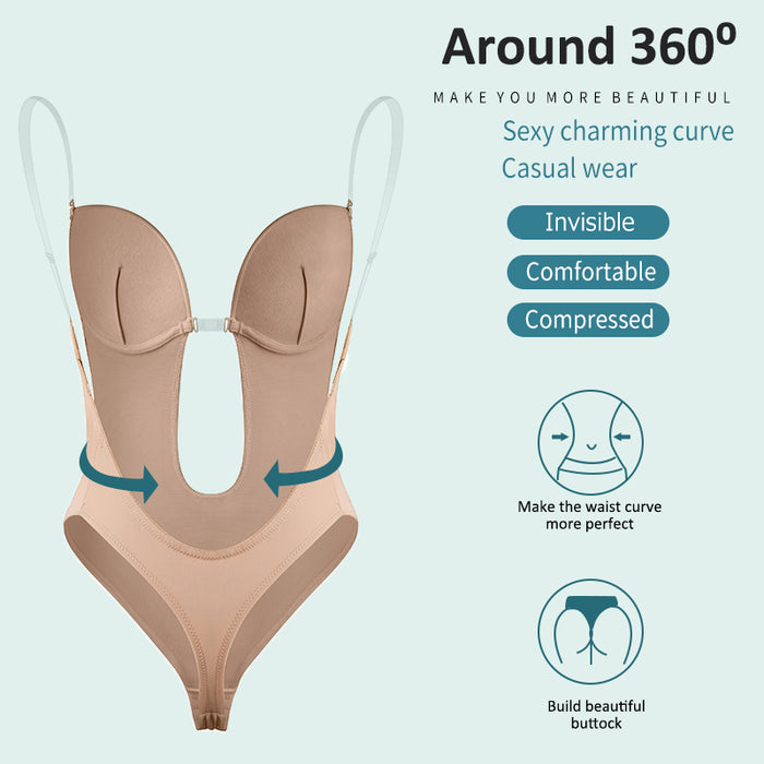 Backless Bra Shape Bodysuit