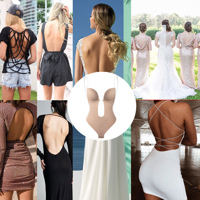 Backless Bra Shape Bodysuit