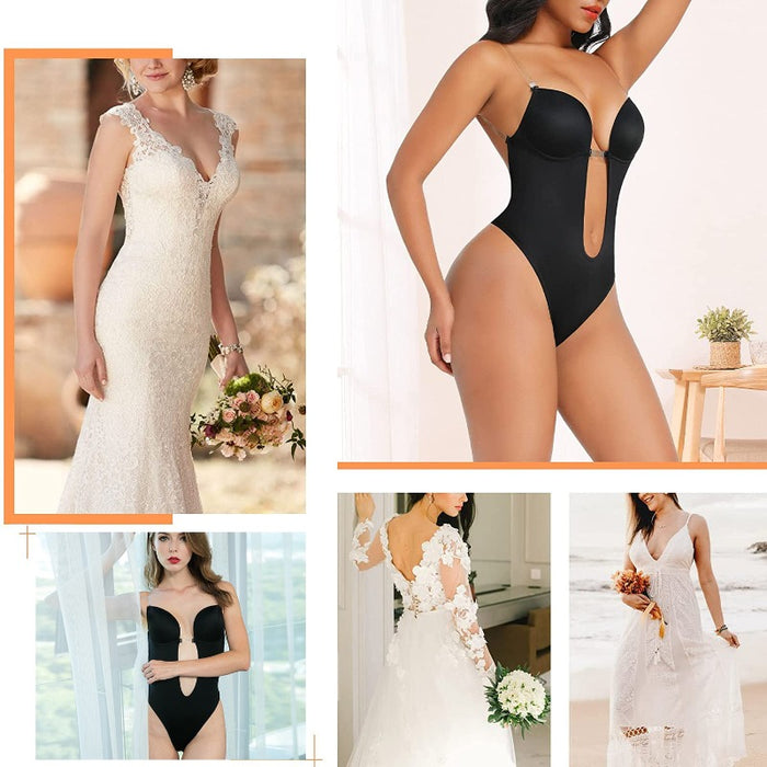 Backless Bra Shape Bodysuit
