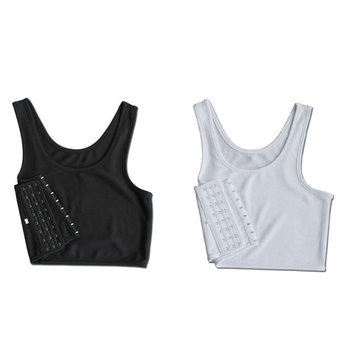 Women Breathable Chest Side Buckle Short Vest