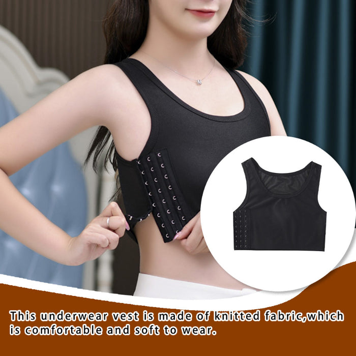 Women Breathable Chest Side Buckle Short Vest