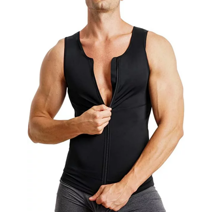 Men's Belly Slimming Body Shaper Vest | Chest Abdomen Compression Top| Belly Hiding Body Shaper Vest