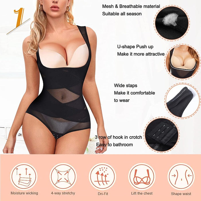 Seamless Tummy Control Shapewear Bodysuit For Women