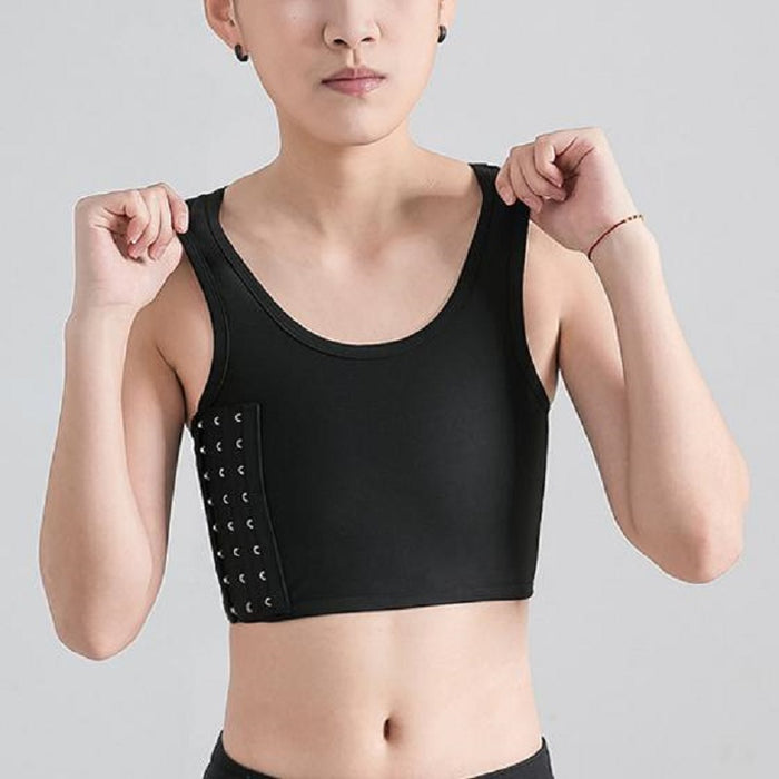 Women Breathable Chest Side Buckle Short Vest