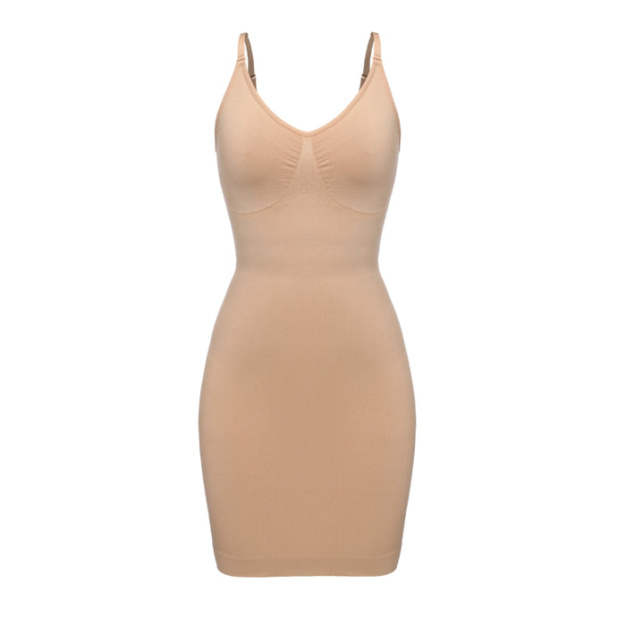 V Neck Full Slip Body-con Shapewear For Women