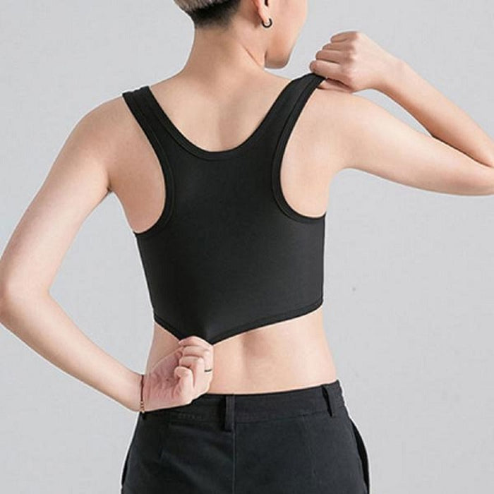 Women Breathable Chest Side Buckle Short Vest